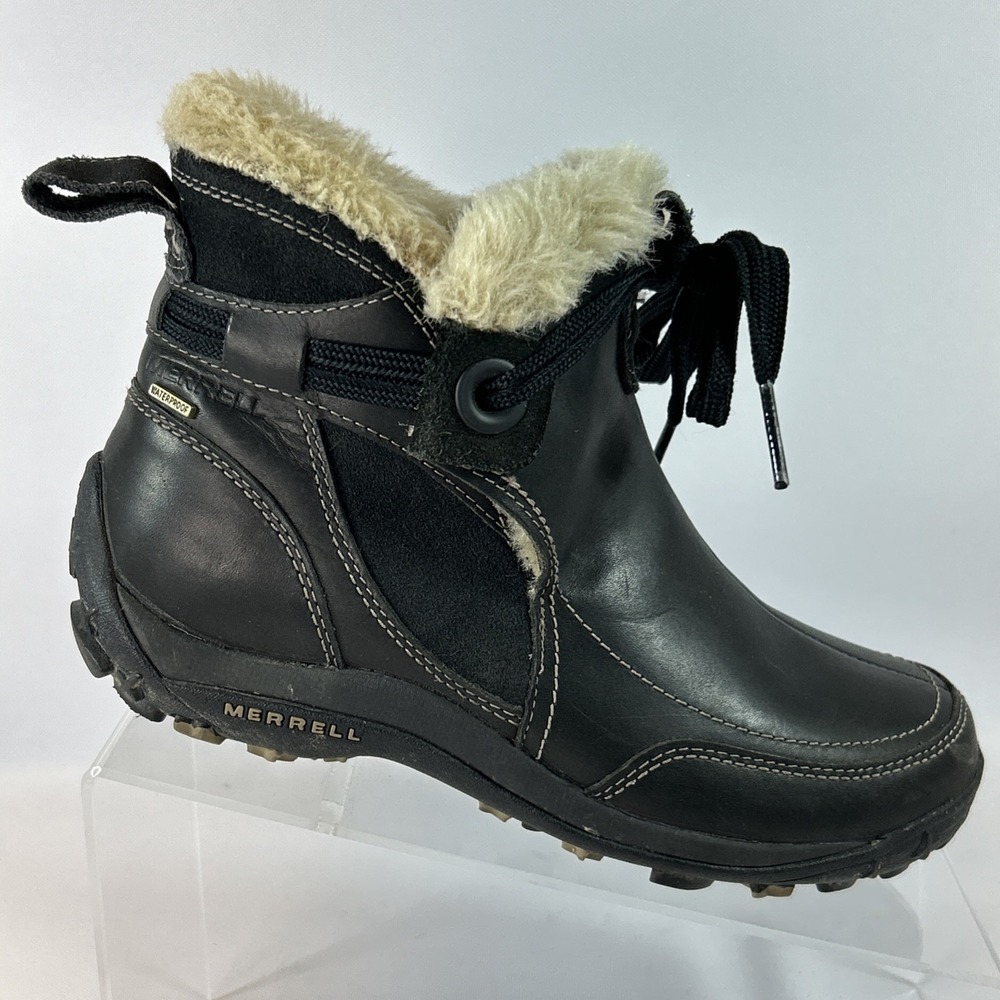 Merrell Misha Waterproof Insulated Brown Leather Ankle Boots Women's Size 6